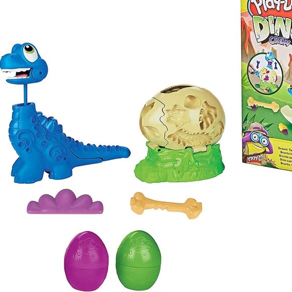 Brand New 🦕 Play-Doh Dino Crew Growing Tall Bronto 🦖 - Picture 3 of 12